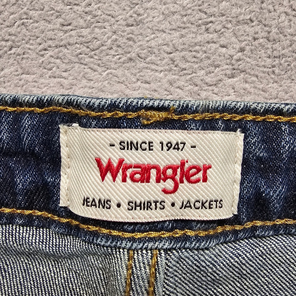 NWT Wrangler High Rise Fierce Flare Jeans Medium Wash Blue Boho Retro Size 0x30 - Picture 7 of 12